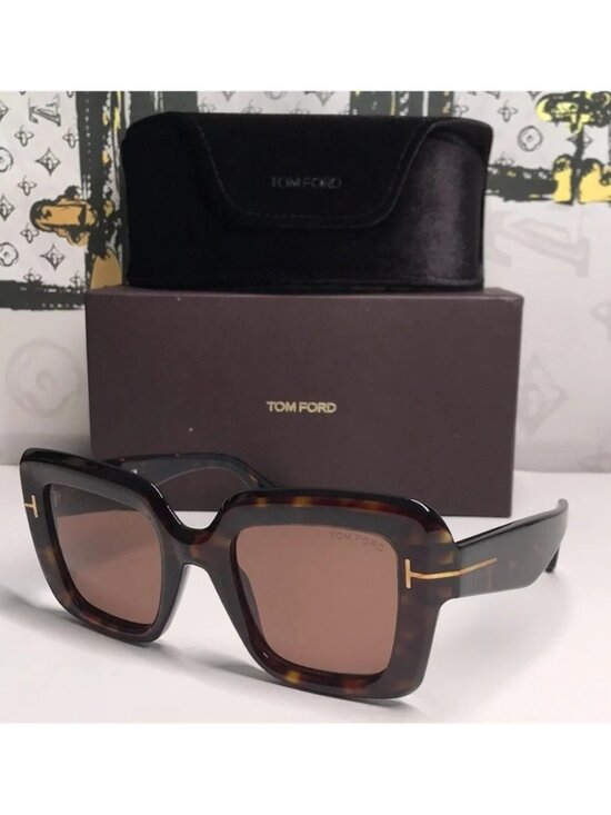 New Authentic Tom Ford Esme TF1157 52J Havana/Brown Sunglasses main image 8